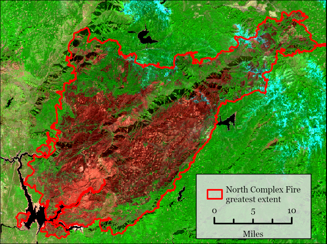 North Complex Fire Scar