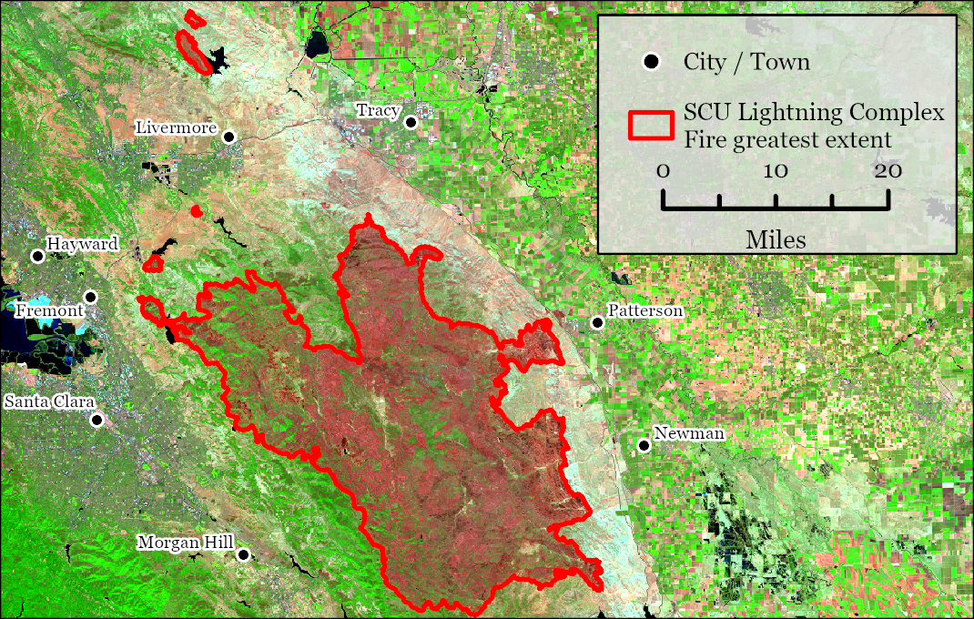 SCU Lightning Complex Fire
